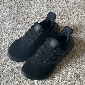 Adidas UltraBoost Black Athletic Running Shoes - Men's